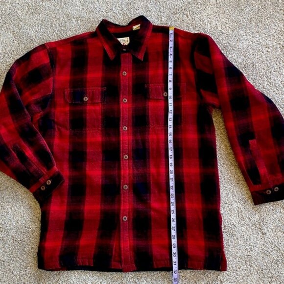 RedHead fleece-lined red & black plaid long sleeved jacket. Men’s size XL - Picture 12 of 13